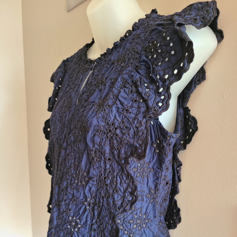 Ruffle and Lace Blouse